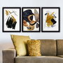 Wallity Cuadro Decorativo Enmarcado Desconocido (3 Piezas)